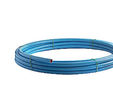 PE-rør 63x5,8mm PN10. 100m - blå PE80-SDR11. EN12201 - (100 meter)