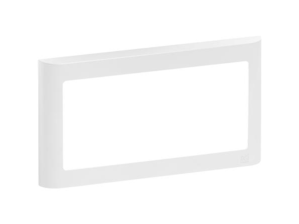 LAURITZ KNUDSEN LK FUGA SOFT ramme inkl. monteringsramme 1 x 2 modul vandret, Hvid