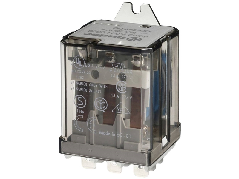 Finder 62.83.9.220.4009 Stikrelæ 220 V/DC 16 A 3 x omskifter 1 stk | Elektrisk utrustning - Reläer | GameStuff