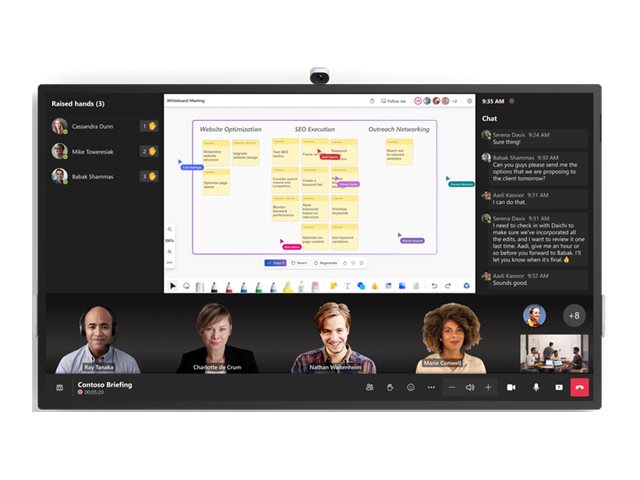 Microsoft Surface Hub 3 for Business - Berøringsoverflade 1 x Core i5 - RAM 32 GB - SSD 512 GB - Gigabit Ethernet - Win 11 IoT Enterprise - skærm: LED 50 3840 x 2560 touchscreen - platinum