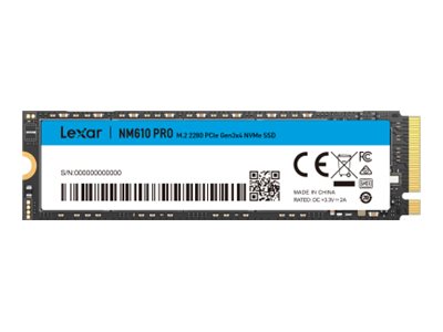 Lexar Nm610 Pro - Ssd - 500 Gb - Intern - M.2 2280 - Pcie 3.0 X4 (Nvme)