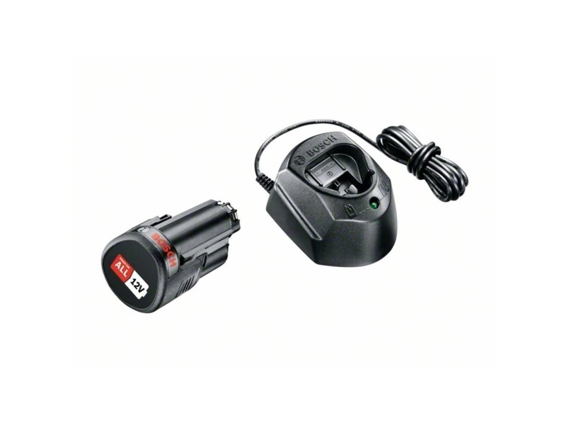 Bosch 1 600 A01 L3D, Akku- ja laturisetti, 1,5 ah, 12 V, Bosch, Musta, 1 kpl