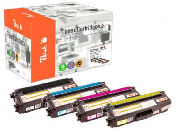 Peach 112066, 1500 Sider, 1400 Sider, Sort, Blå, Magenta, Gul, 4 Stk