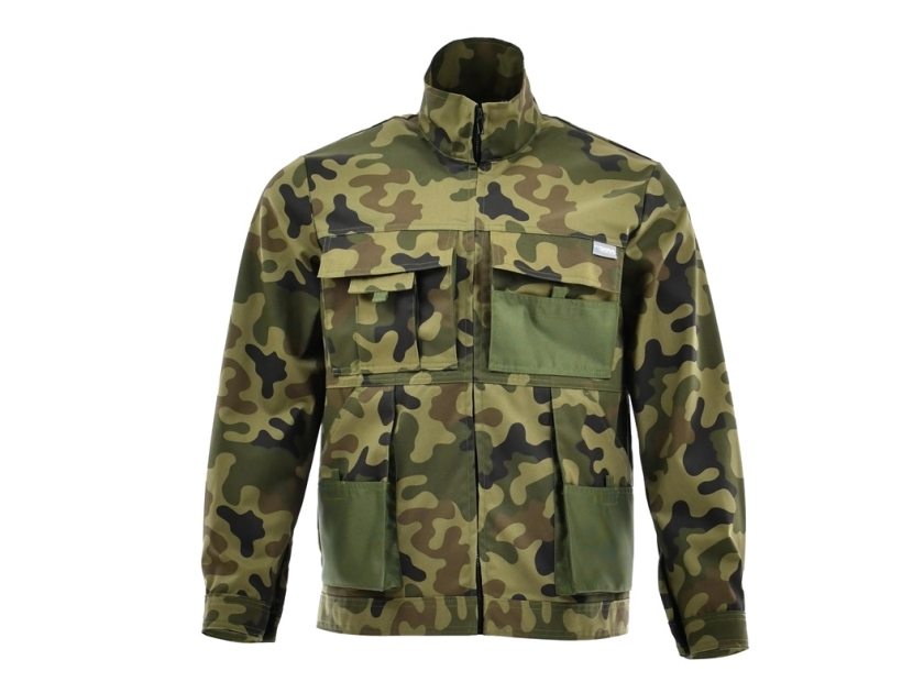 Jacke Sara Workwear, Grün, Baumwolle/Polyester, Größe L