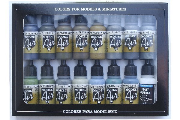 Model Air Wwii British Raf & Faa Color Set 16X18ml