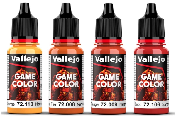 Vallejo : 72.381 - Game Color - Orange Color Set 4 X (18 Ml)