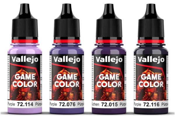 Vallejo : 72.382 - Game Color - Purple Color Set 4 X (18 Ml)