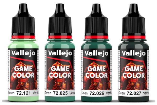 Game Color, Cold Green Color Set 4X18ml