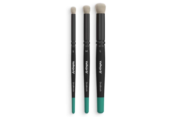 Brush Set Round Dry Natural Hair 3Pcs Ass, (S/M/L)