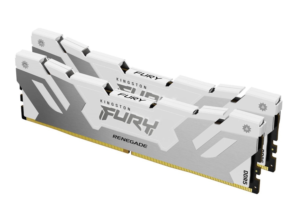 Kingston Technology Fury 32Gb 8000Mt/S Ddr5 Cl38 Dimm (2Er-Kit) Renegade White Xmp, 32 Gb, 2 X 16 Gb, Ddr5, 288-Pin Dimm