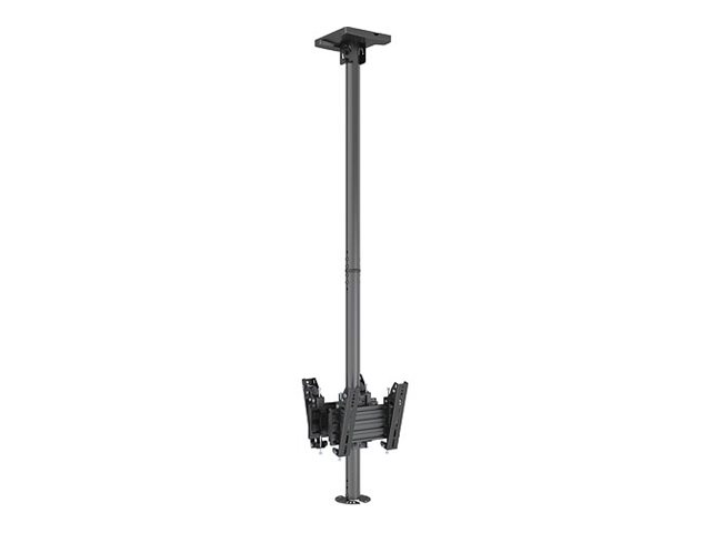 Multibrackets M Pro Series - Komponenter Til Montering (Loftsplade, Fast Arm, Stang) - For Kamerakuppel - Cctv - Aluminium, Stål - Sort - Monteringsg