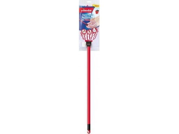 Vileda Vi158455, Laminat, Holz, Trocken&Nass, Rot, Weiß, 125 Cm