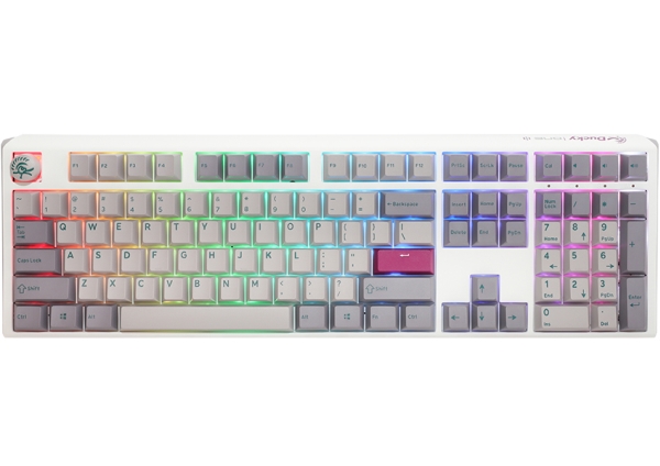 Ducky One 3, täysikokoinen (100%), langallinen, USB, mekaaninen, RGB LED, harmaa