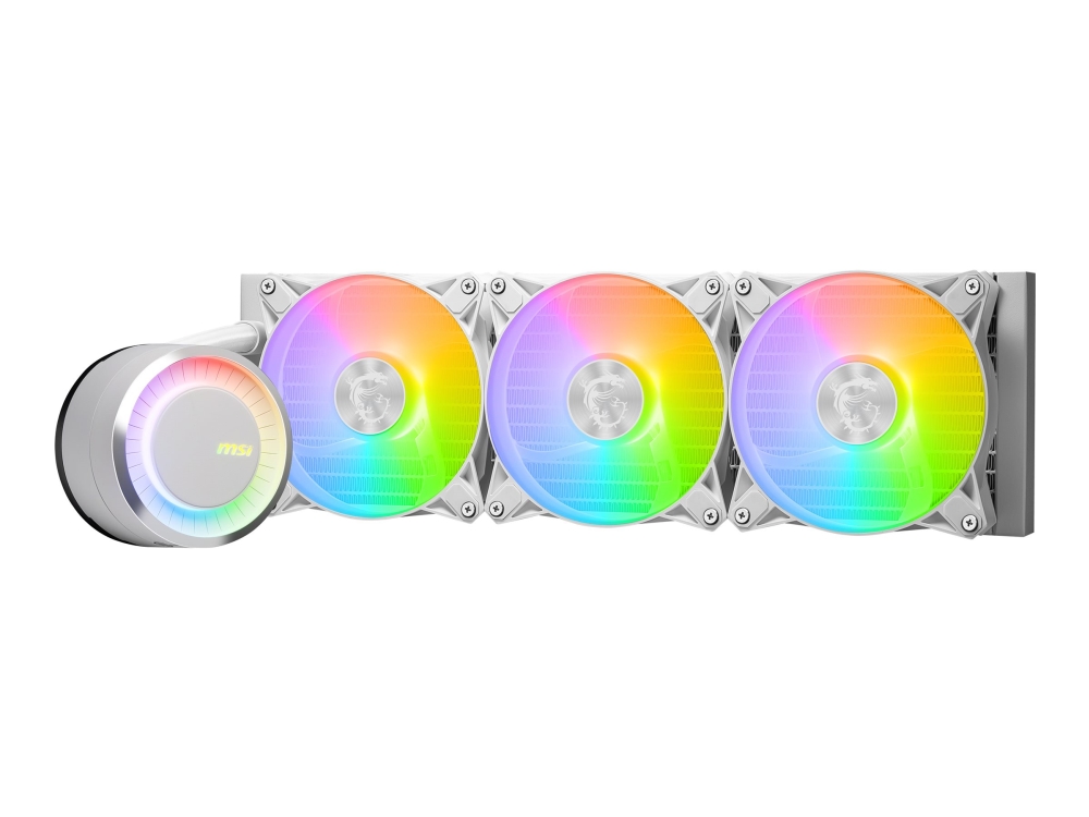 Msi Mag Coreliquid E360 White, All-In-One-Flüssigkeitskühler, 12 Cm, Weiß
