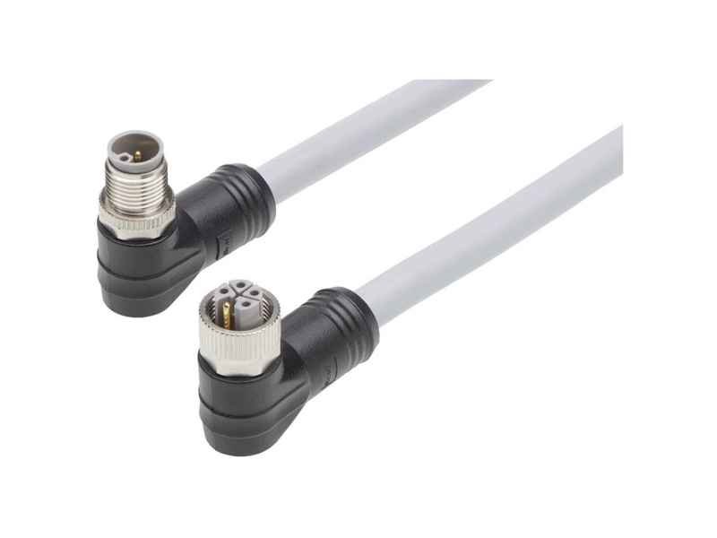 Molex 1205010225 Sensor-, aktuator-stik, M12 Tilslutning, vinklet, Stik, vinklet 1 m Pol-tal (RJ): 5 1 stk Bag