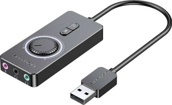 Vention Sound Card External Usb 2.0 Sound Card Vention Cdrbf 1M (Black)