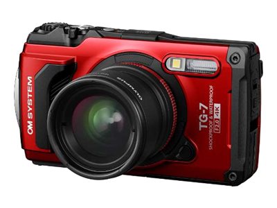 Om System Tough Tg-7 – Digitalkamera – Kompakt – 12,0 Mp – 4K / 30 Fps – 4-Fach Optischer Zoom – Wireless Lan, Bluetooth – Unterwasser Bis 15 M – Rot
