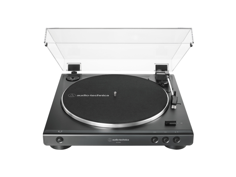 Audio Technica Lp60x Bæltedrevet Pladespiller Fuld Automatisk Sort Kilerem Aluminium Rpm