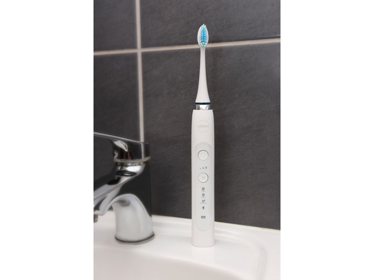 Eldom Sonic Brush Of Denta, 9 Driftstilstande, Batteri, Hvid...