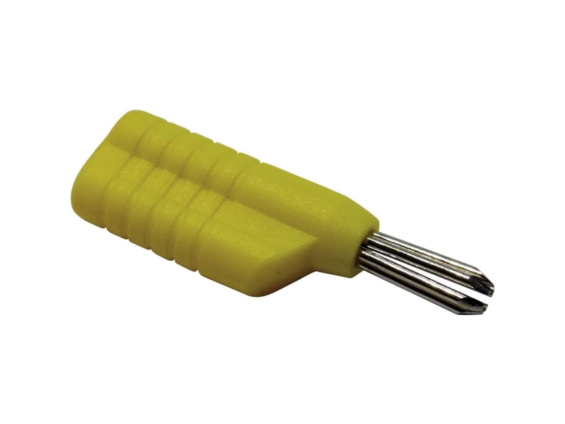 Schnepp N 4041 L Bananstik Stik, lige Stift-diameter: 4 mm Gul 1 stk