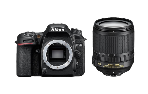 Nikon D7500, 20,9 Mp, 5568 X 3712 Pixel, Cmos, 4K Ultra Hd, Berøringsskærm, Sort