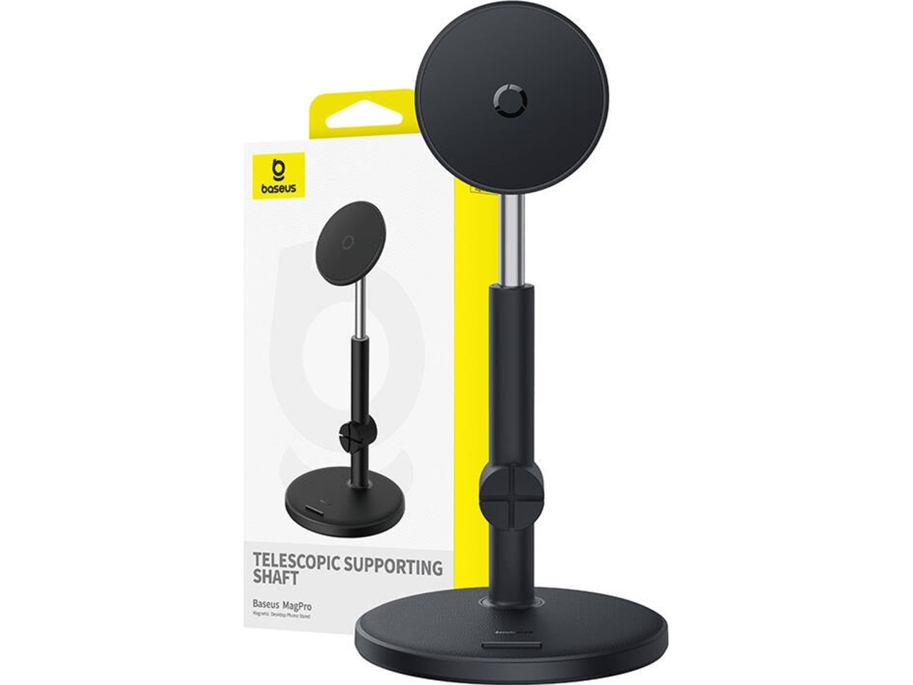 Baseus MagPro magnetisk stativholder til telefon - sort