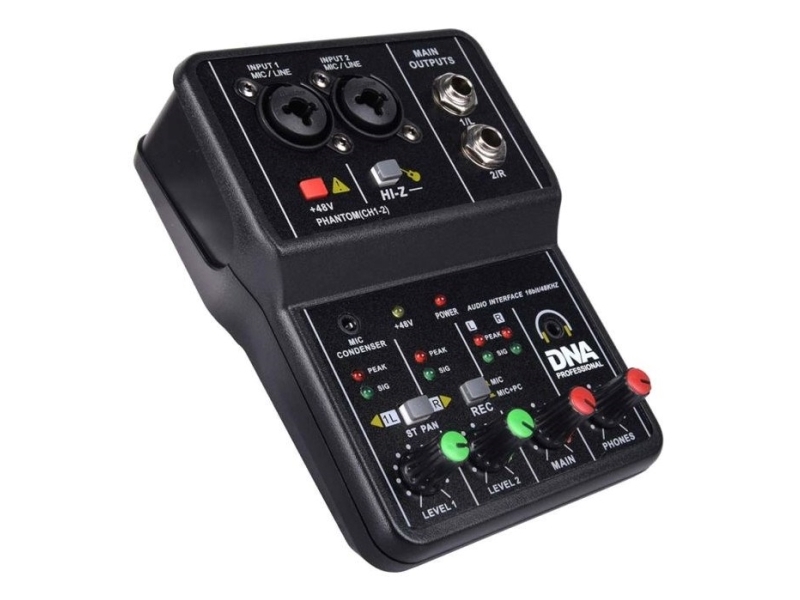 DNA MIX 2 - Hi-Z interfereret 2-kanals analog mixer