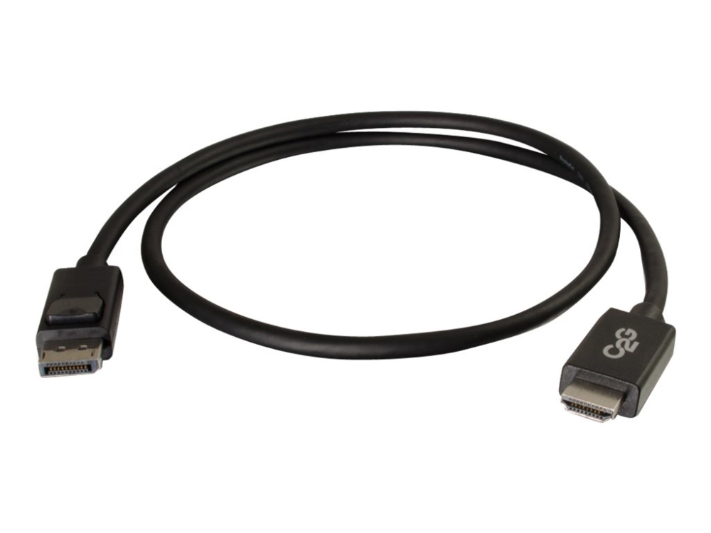 C2g 10Ft Displayport To Hdmi Cable - Dp To Hdmi Adapter Cable - M/M - Displayport Kabel - Displayport (Han) Til Hdmi (Han) - 3.048 M - Sort