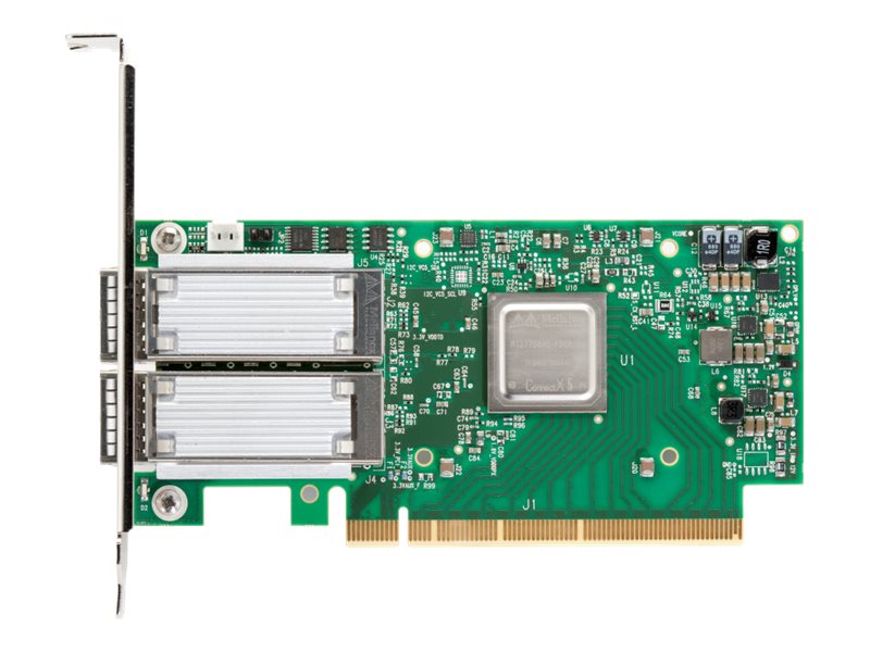Nvidia Mcx556a-Ecat, Eingebaut, Kabelgebunden, Pci Express, Faser, 100000 Mbit/S, Grün