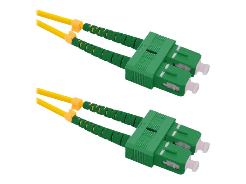 Qoltec - Patchkabel - Sc/Apc Enkelttilstand (Han) Bis Sc/Apc Enkelttilstand (Han) - 120 M. - Fiberoptik - Duplex - 9 / 125 Micron - Halogenfri - Gul