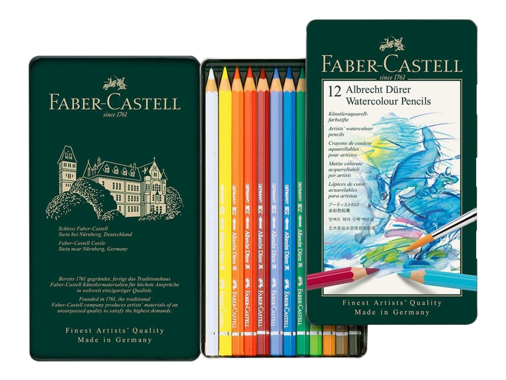 Faber-Castell ALBRECHT DÜRER - Akvarellikynä - lajitellut värit - 3,8 mm (12 kpl)