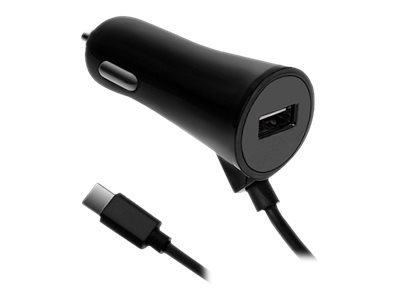 Qoltec Induction Wireless Pro Car Charger With Ir Sensors - Trådløs Opladerholder Til Bil + Bilstrømsadapter - 15 Watt - 1.67 A - Qc 3.0 - Sort