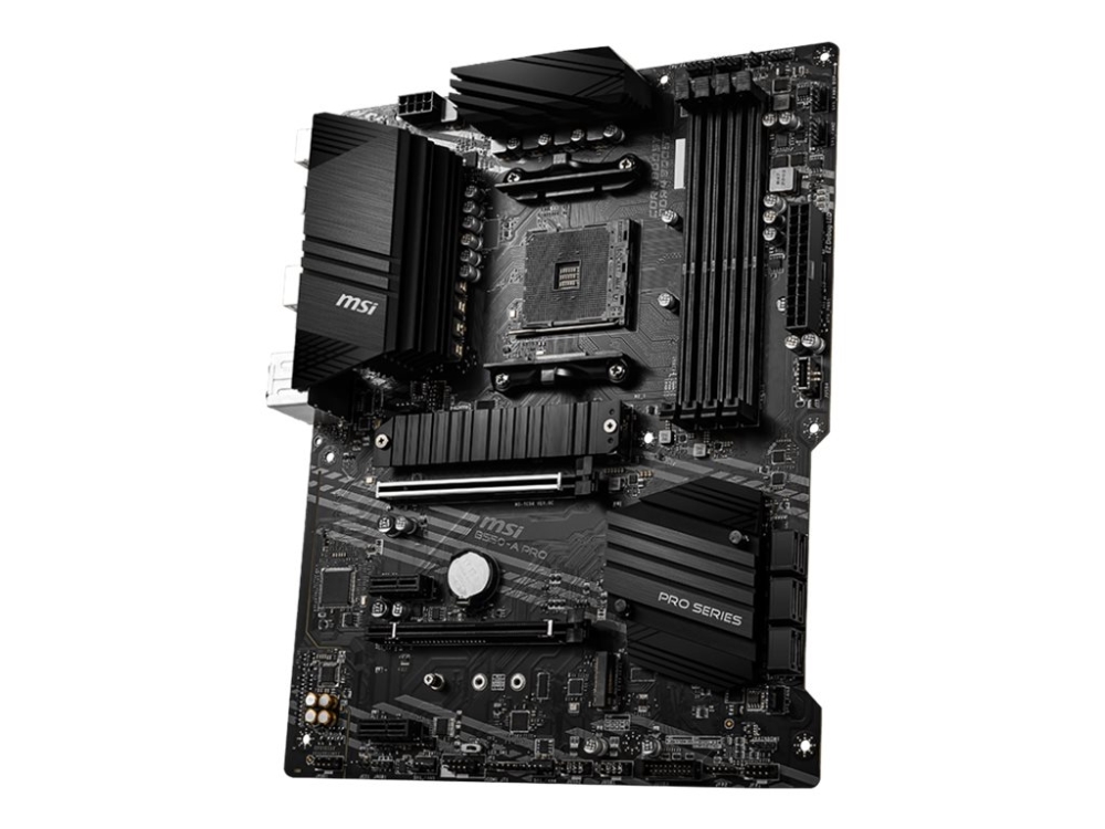 Msi B550-A Pro - Bundkort - Atx - Socket Am4 - Amd B550 Chipset - Usb-C Gen2, Usb-C Gen1, Usb 3.2 Gen 1, Usb 3.2 Gen 2 - Gigabit Lan - Onboard Grafik