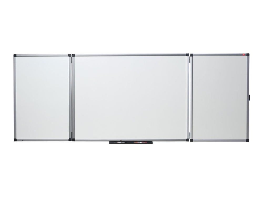 Nobo - Whiteboard-tavla - väggmonterbar - 2400 x 900 mm - 3-dels upphängd - emalj - magnetisk - dubbelsidig | Möbler - Tavla & Displays - Whiteboards | GameStuff