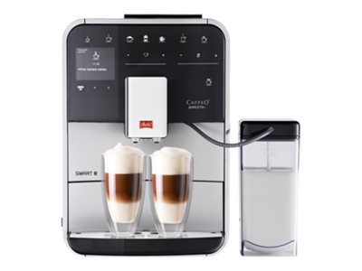 Melitta Barista Smart T, Espressomaschine, 1,8 L, Gemahlener Kaffee, 1450 W, Silber