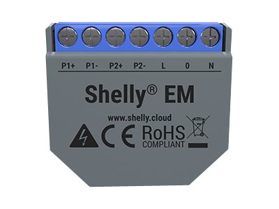 Shelly EM - Ström-/energimätare - trådlös - 802.11b/g/n - 2.4 - 2.5 GHz | Smarta hem - Märken - Shelly | GameStuff