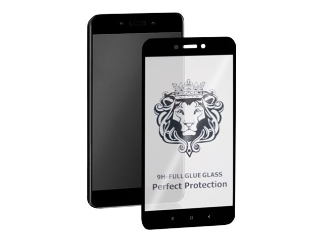 Qoltec Premium Tempered Glass Skarmskydd För Mobiltelefon Glas 5  " Ramfarg Svart För Xiaomi Redmi 5a