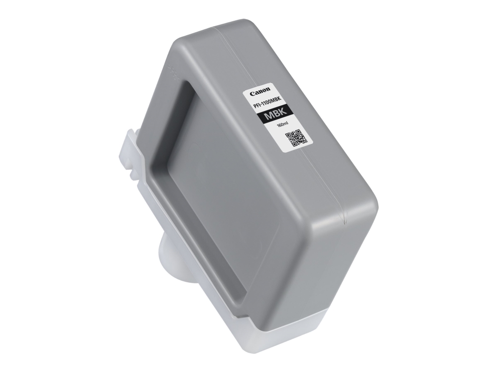 Canon Pfi-1100 Mbk - 160 Ml - Mat Sort - Original - Blækbeholder - For Imageprograf Pro-2000, Pro-2100, Pro-4000, Pro-4100, Pro-6000, Pro-6100