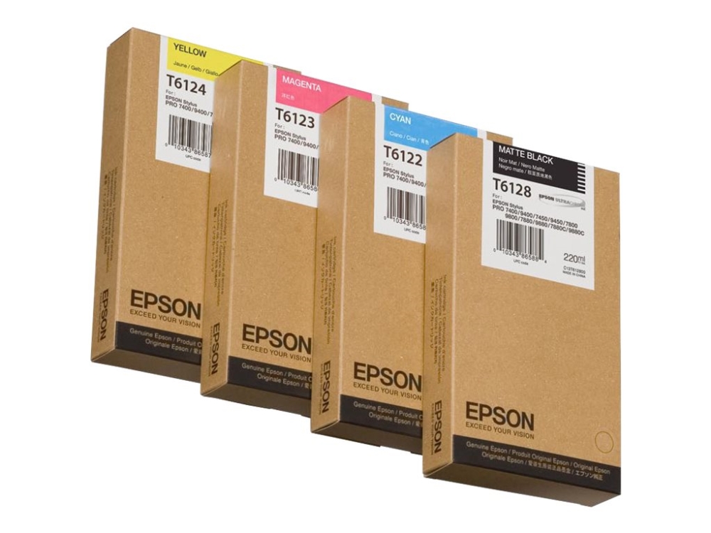 Epson T6123 - 220 Ml - Magenta - Original - Blækpatron - For Stylus Pro 7400, Pro 7450, Pro 9400, Pro 9450