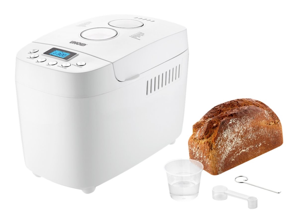 UNOLD BACKMEISTER 68520 Big White - Bakmaskin - 850 W - vit | Köksapparater - Bröd & Rostat bröd - Bakmaskiner | GameStuff
