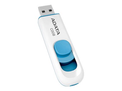 Adata Classic Series C008 - Usb Flashdrive - 32 Gb - Usb 2.0 - Hvid, Blå