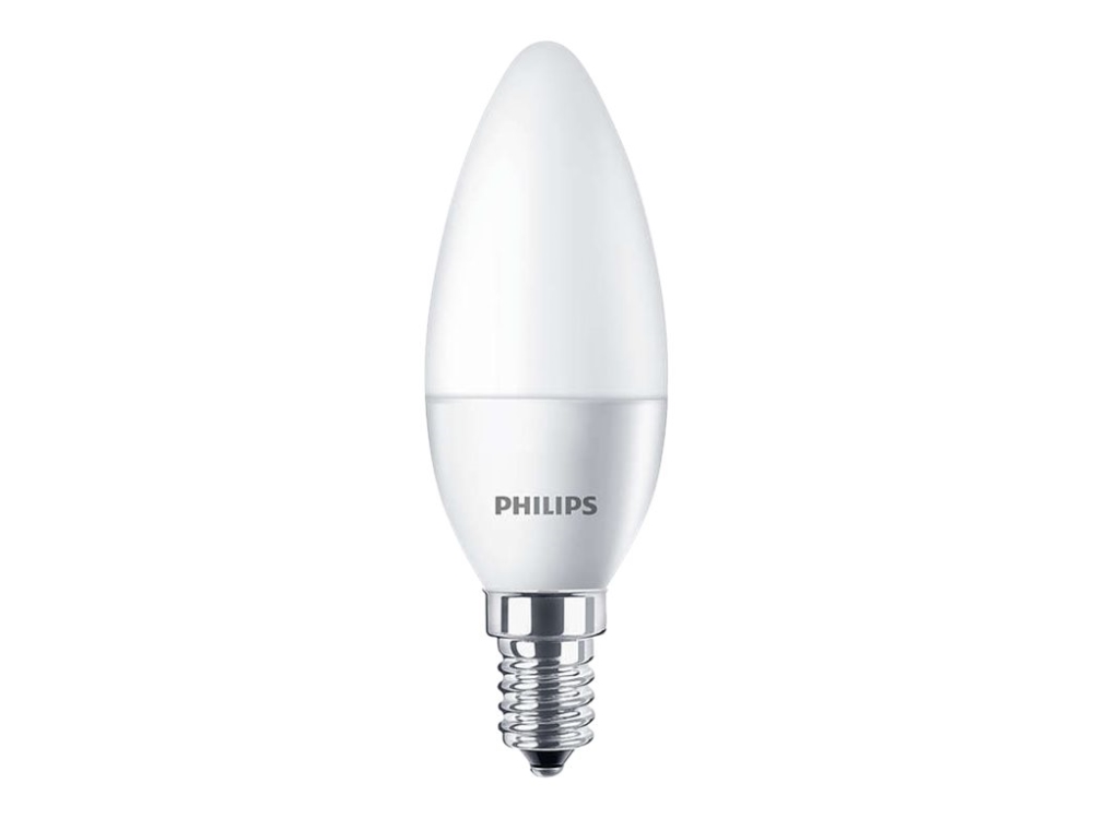 Philips CorePro LEDcandle - LED-glödlampa - form: B35 - glaserad finish - E14 - 4 W (motsvarande 25 W) - klass A+ - varmt vitt ljus - 2700 K | Belysning - Ljuskälla - E14 Ljuskälla | GameStuff