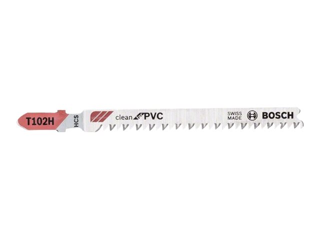 Bosch Clean For PVC - Stiksavklinge - 100mm - T102H - 2608667445 - 3 Stk. | Sticksågar | GameStuff
