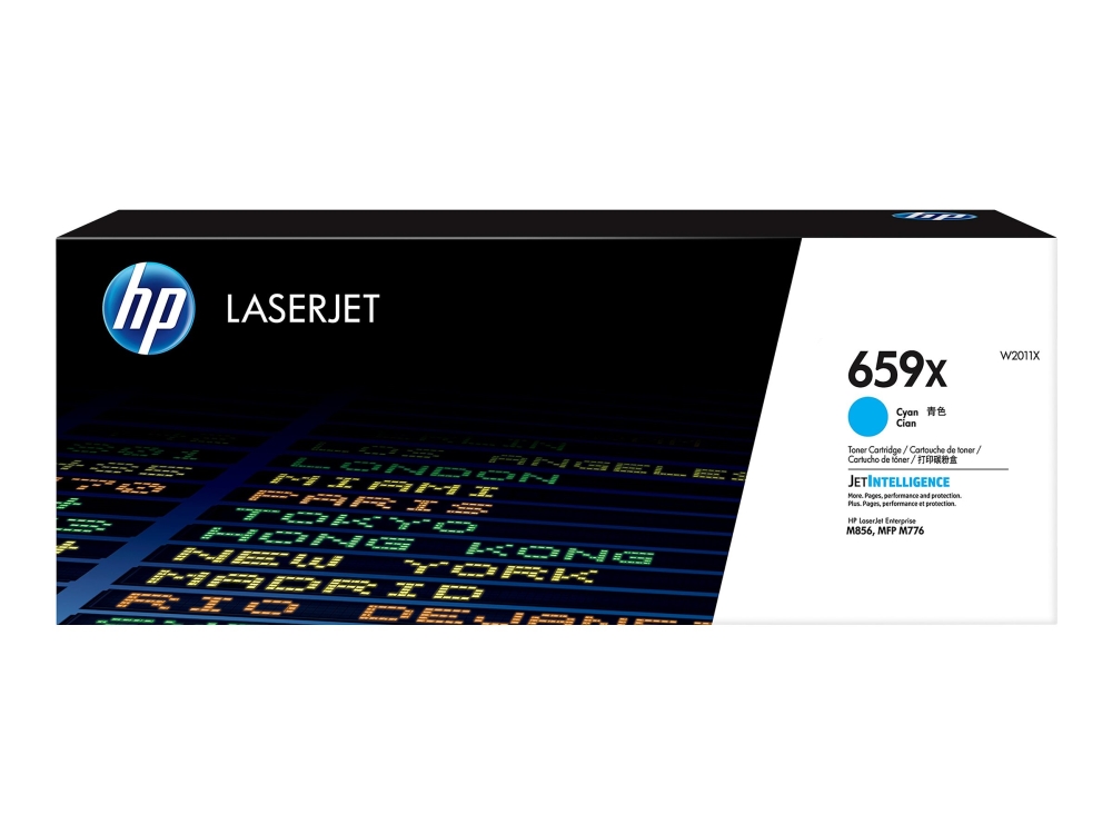 Hp 659X - Cyan - Original - Laserjet - Tonerpatron (W2011x) - For Color Laserjet Enterprise Mfp M776 Laserjet Enterprise Mfp M776