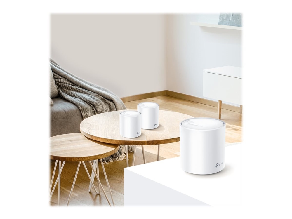 Tp-Link Deco X20 - Wi-Fi-System (3 Routere) - Gige - 802.11A/B/G/N/Ac/Ax - Mesh Router Wi-Fi 6