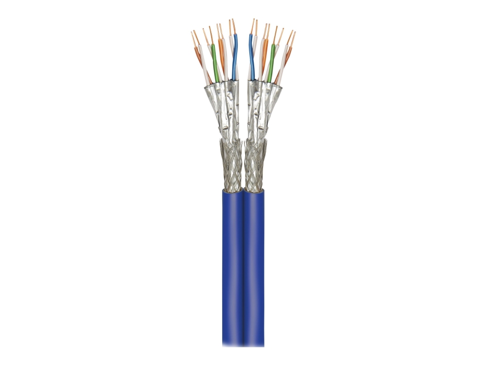 Wentronic Goobaycat.7 Rohkabela+ Duplex-Netzwerkkabel, S/Ftp (Pimf), Blau, 100 M - Cu, Awg 22/1 (Solid), Lszh (91896)