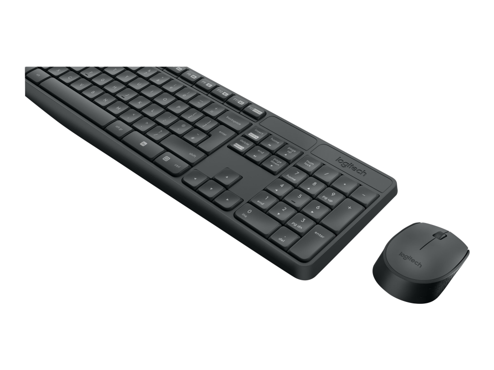 Logitech Mk235 Sats Med Tangentbord Och Mus Trådlös 2.4 Ghz Italiensk
