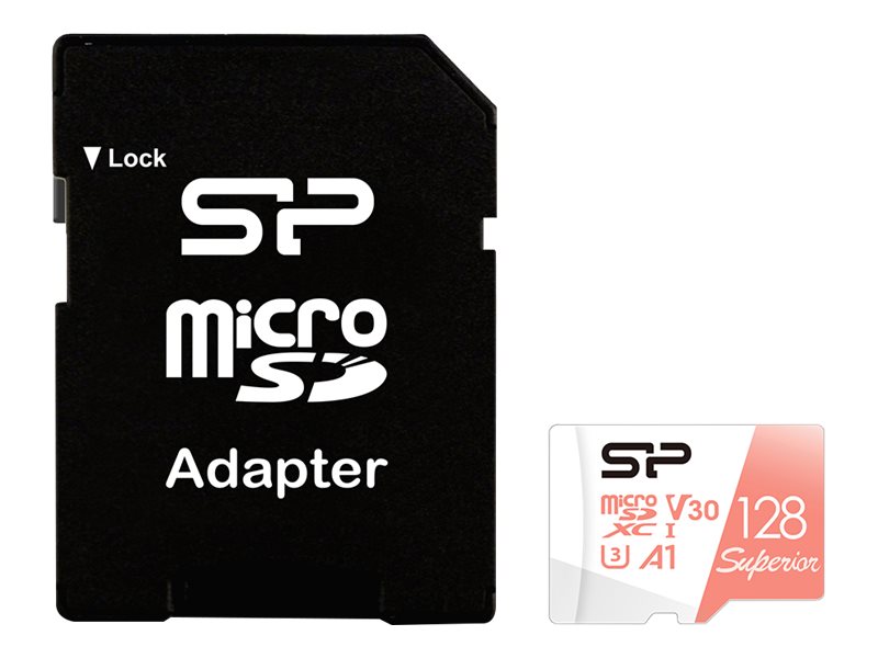Silicon Power Superior, 128 Gb, Microsdxc, Klasse 10, Uhs-I, 100 Mb/S, 80 Mb/S