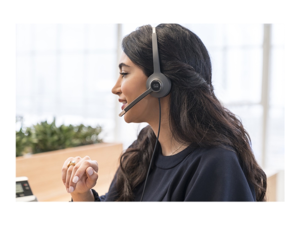 Cisco 532 Wired Dual - Headset - På Øret - Kablet - For Ip Phone 6841, 6851, 7821, 7841, 7861, 8811, 8841, 8845, 8851, 8861, 8865, 8865Nr