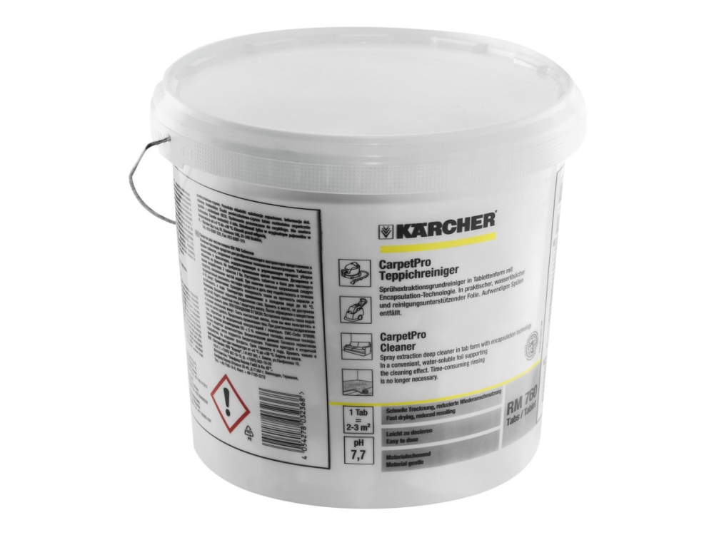 Kärcher CarpetPro RM 760 - Rengøring - tablet - maskinklar - farveløs (pakke med 200)